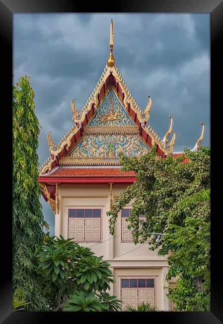 Phetchaburi Temple Facade Framed Print by Antony McAulay