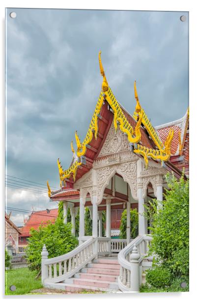 Phetchaburi Temple in Thailand Acrylic by Antony McAulay