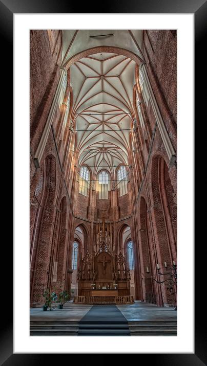 Riga Saint Peters Interior Framed Mounted Print by Antony McAulay