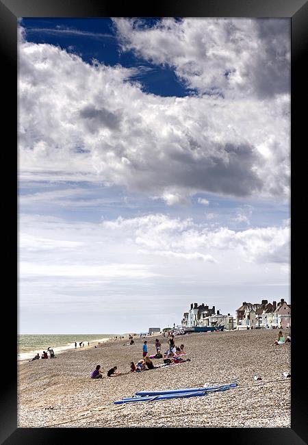 Aldeburgh Village and Beach Framed Print by Stephen Mole