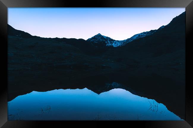 Mount Snowdon Reflected Framed Print by Owen Gee