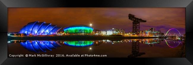 Clyde Night Panorama Framed Print by Mark McGillivray