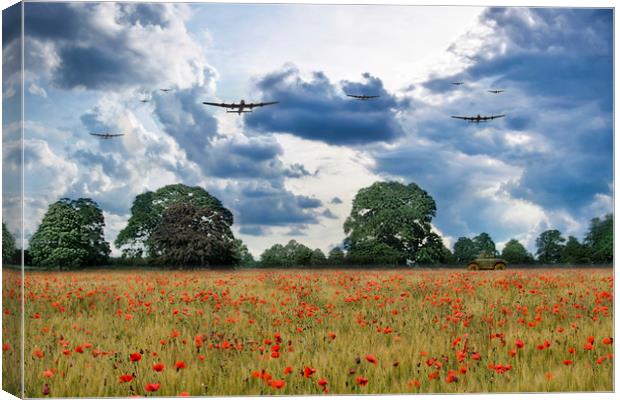 Bombers Overhead Canvas Print by J Biggadike