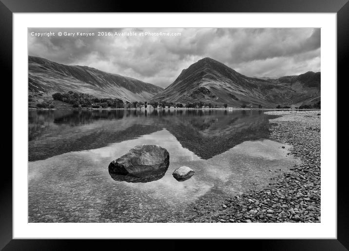 Buttermere Reflections Framed Mounted Print by Gary Kenyon