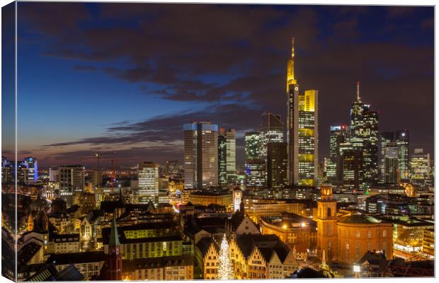 Frankfurt Skyline Canvas Print by Thomas Schaeffer