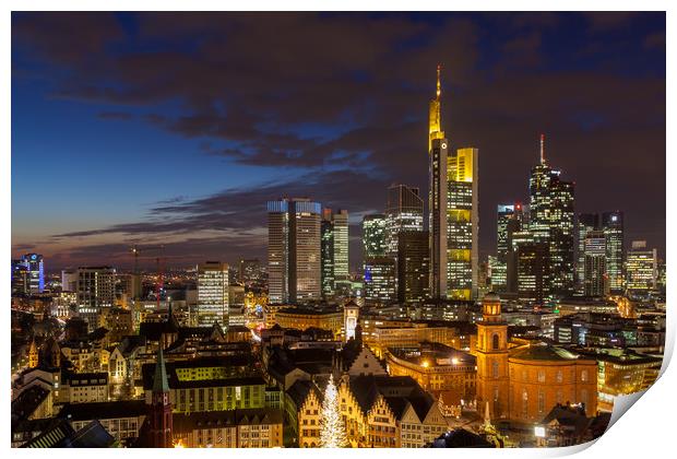 Frankfurt Skyline Print by Thomas Schaeffer