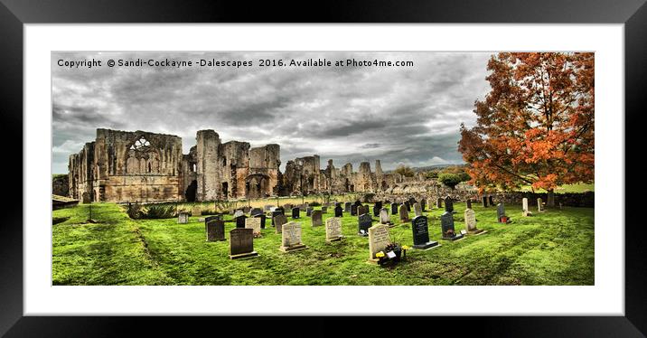 Easby Abbey Panorama Framed Mounted Print by Sandi-Cockayne ADPS