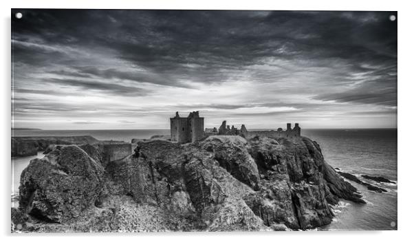 Dunnottar Castle: A Ruined Fortress by the Sea Acrylic by Stuart Jack