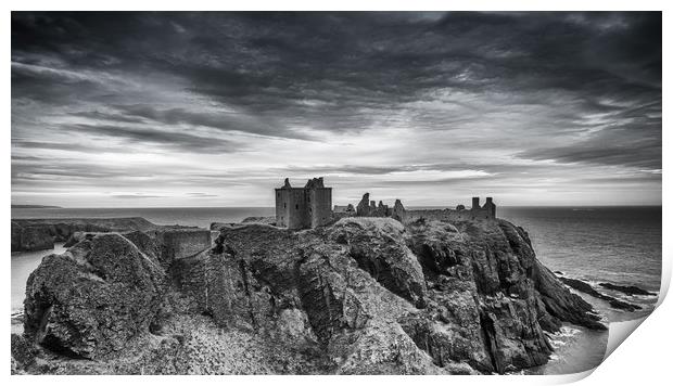 Dunnottar Castle: A Ruined Fortress by the Sea Print by Stuart Jack