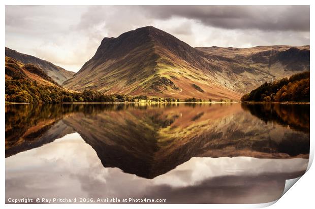 Buttermere Reflected Print by Ray Pritchard