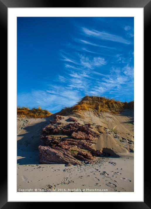Sandy sky Framed Mounted Print by Tom Dolezal