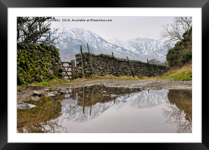 Little Langdale Reflections Framed Mounted Print by Jason Connolly