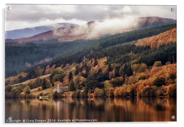 Loch Tummel Scotland Acrylic by Craig Doogan