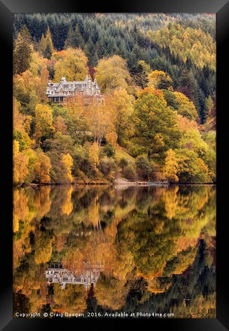 Autumn Reflections Loch Tummel Framed Print by Craig Doogan