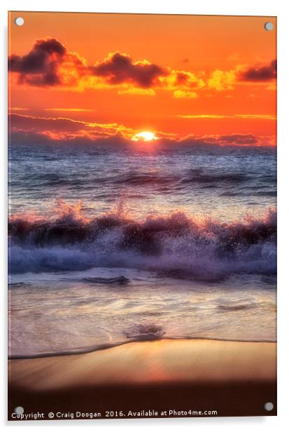 Dalmore Sunset Acrylic by Craig Doogan
