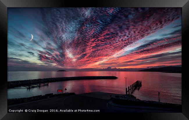 Eriskay Sunset - Outer Hebrides Framed Print by Craig Doogan
