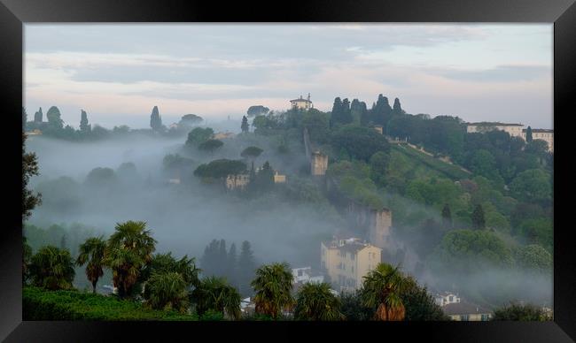 Hill in the mist Framed Print by Ranko Dokmanovic