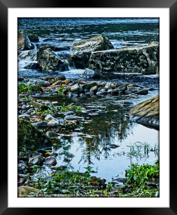 "REFLECTIONS AT THE ROCK POOL" Framed Mounted Print by ROS RIDLEY