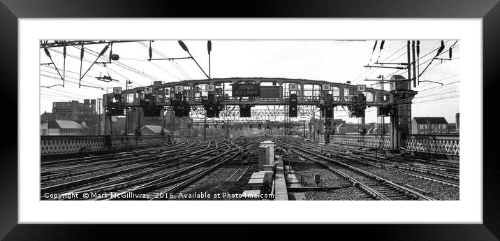 Glasgow Central Framed Mounted Print by Mark McGillivray