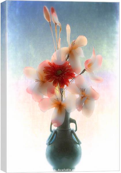 Flowers in Vase #2 Canvas Print by Peter Yardley