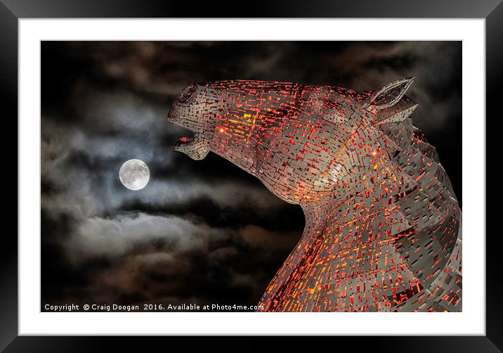 Moon Kelpie Framed Mounted Print by Craig Doogan