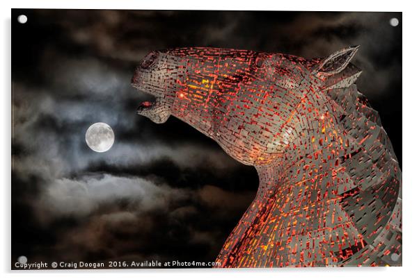 Moon Kelpie Acrylic by Craig Doogan