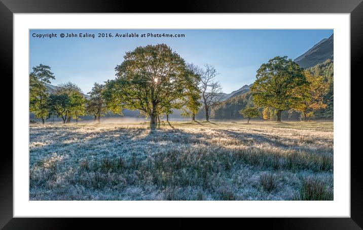 First Frost Framed Mounted Print by John Ealing