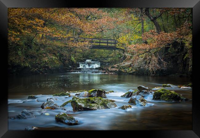 Autumn at the falls Framed Print by Philip Male