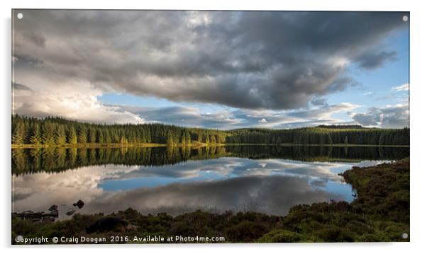 Loch Kennard - Scotland Acrylic by Craig Doogan