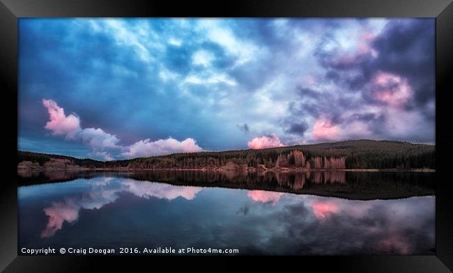 Sunset at Loch Kennard Framed Print by Craig Doogan