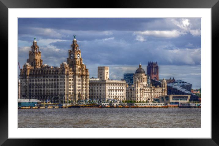 liverpool city Framed Mounted Print by sue davies