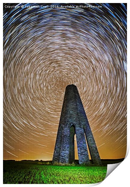 Time flies over the Daymark Print by Sebastien Coell