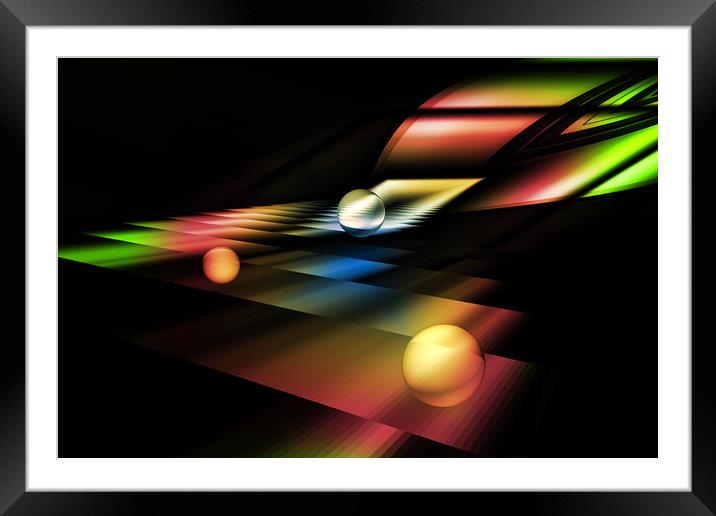 colorful light and shadow Framed Mounted Print by Dagmar Giers
