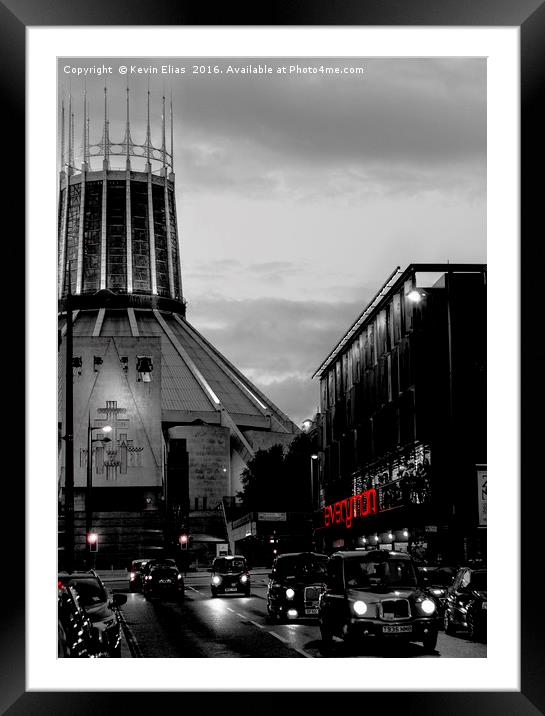 Hope street Liverpool Framed Mounted Print by Kevin Elias