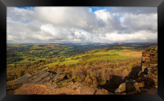 View towards Hathersage Framed Print by Mark Harrop