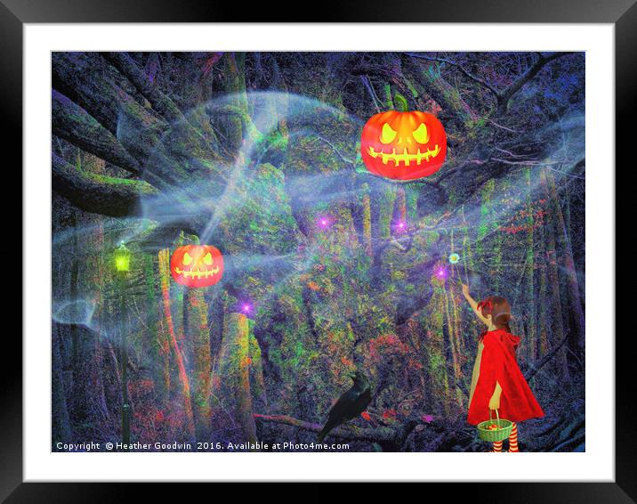 Halloween Magic. Framed Mounted Print by Heather Goodwin