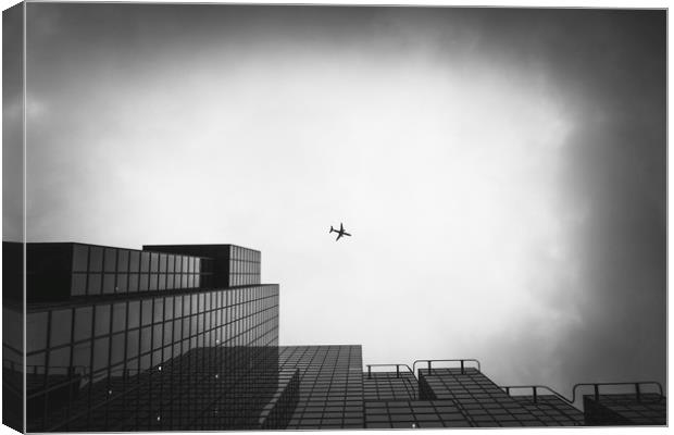 Building and aircraft Canvas Print by Mark Harrop