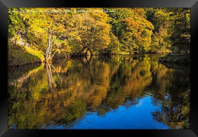 Autumnal River Wharfe Framed Print by David Lewins (LRPS)