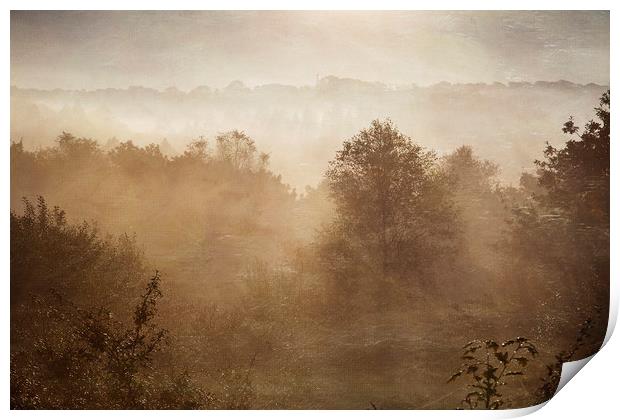 Autumn Mists Print by Jackie Davies