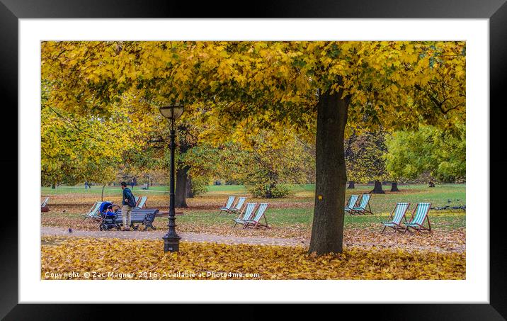 Seasonal Relaxation Framed Mounted Print by Zac Magner