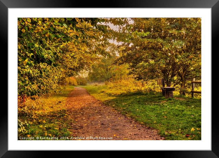Barnwell Country Park Framed Mounted Print by Ben Keating
