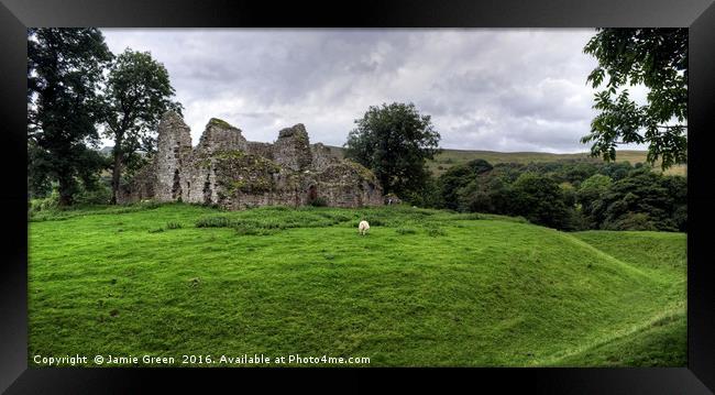 Pendragon Castle Framed Print by Jamie Green