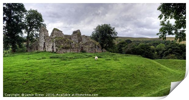 Pendragon Castle Print by Jamie Green