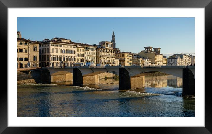 Sunny evening in Florence Framed Mounted Print by Ranko Dokmanovic