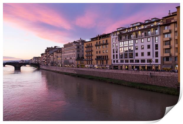 Evening in Florence Print by Ranko Dokmanovic