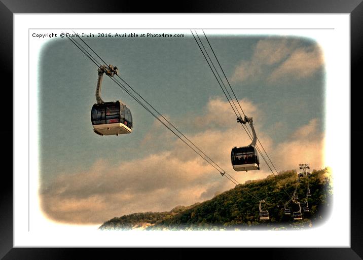 Cable cars in Koblenz Framed Mounted Print by Frank Irwin