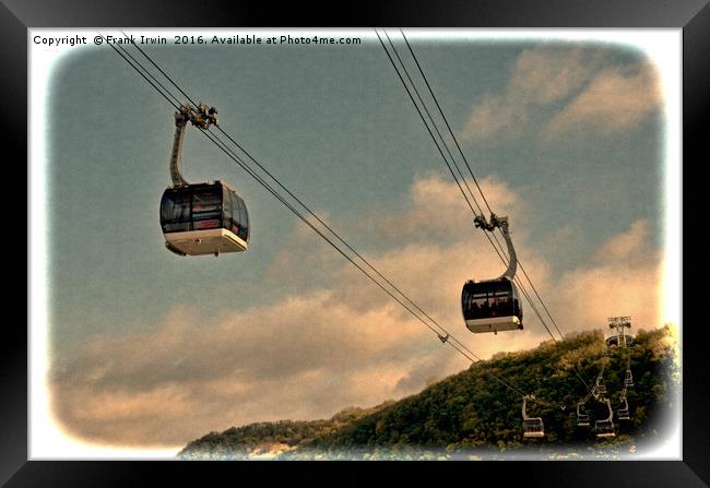 Cable cars in Koblenz Framed Print by Frank Irwin
