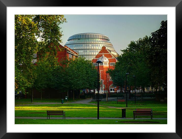 GLA Offices London Framed Mounted Print by David French