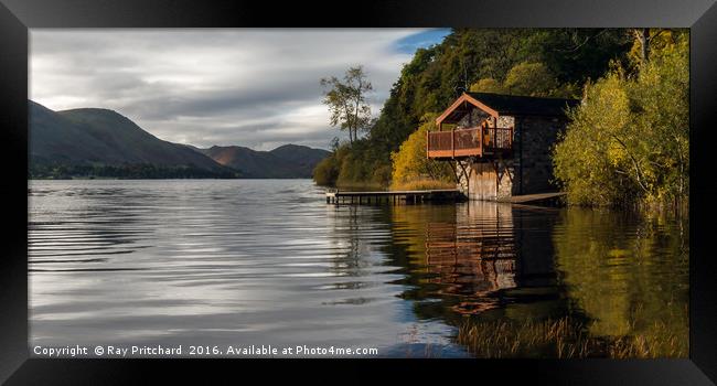 Old Boat House Framed Print by Ray Pritchard