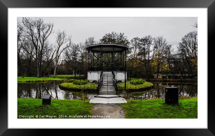 Band Stand Framed Mounted Print by Zac Magner